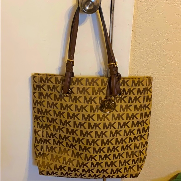 Michael Kors Jet Set Canvas tote MK monogram - Picture 1 of 6